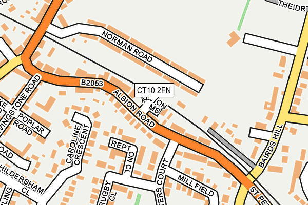 CT10 2FN map - OS OpenMap – Local (Ordnance Survey)