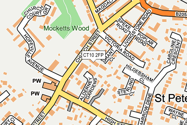 CT10 2FP map - OS OpenMap – Local (Ordnance Survey)