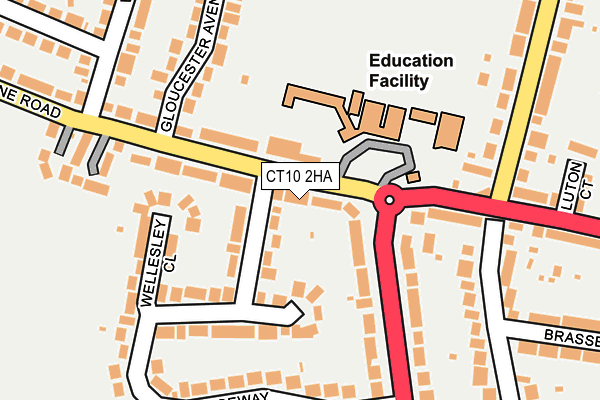 CT10 2HA map - OS OpenMap – Local (Ordnance Survey)