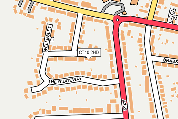 CT10 2HD map - OS OpenMap – Local (Ordnance Survey)