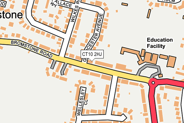 CT10 2HJ map - OS OpenMap – Local (Ordnance Survey)