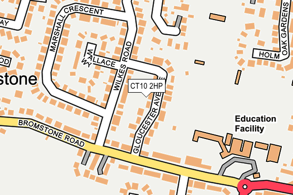 CT10 2HP map - OS OpenMap – Local (Ordnance Survey)