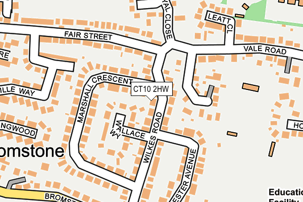 CT10 2HW map - OS OpenMap – Local (Ordnance Survey)