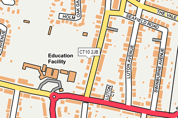 CT10 2JB map - OS OpenMap – Local (Ordnance Survey)