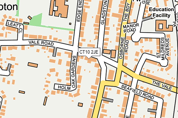CT10 2JE map - OS OpenMap – Local (Ordnance Survey)