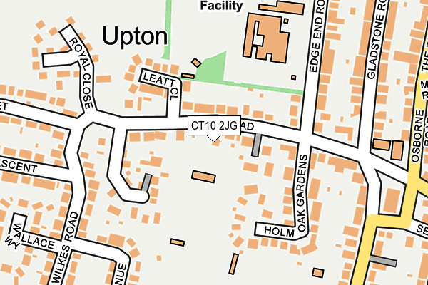CT10 2JG map - OS OpenMap – Local (Ordnance Survey)