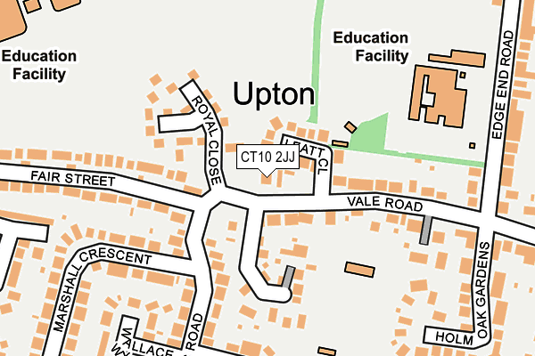CT10 2JJ map - OS OpenMap – Local (Ordnance Survey)