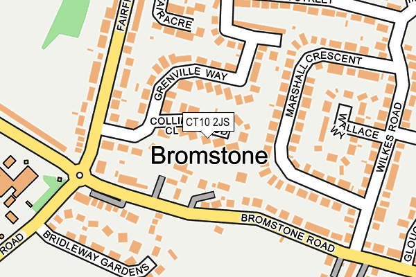 CT10 2JS map - OS OpenMap – Local (Ordnance Survey)