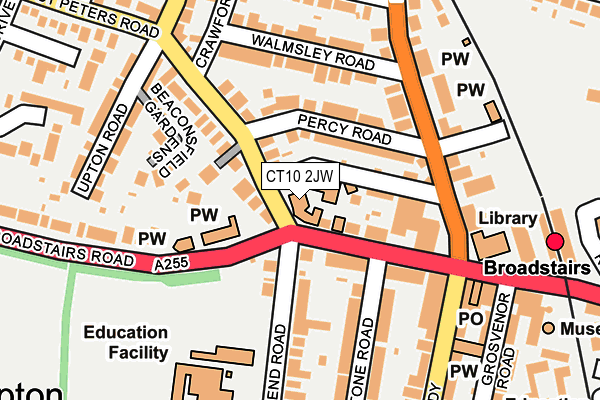 CT10 2JW map - OS OpenMap – Local (Ordnance Survey)