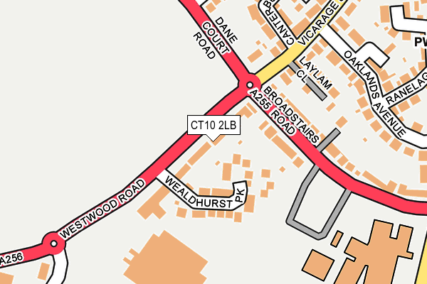 CT10 2LB map - OS OpenMap – Local (Ordnance Survey)