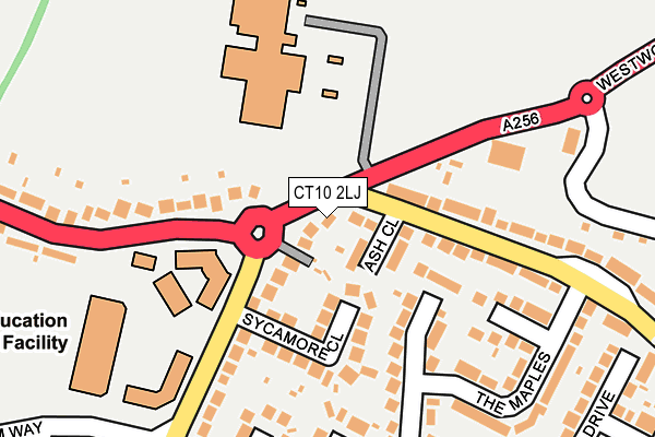 CT10 2LJ map - OS OpenMap – Local (Ordnance Survey)