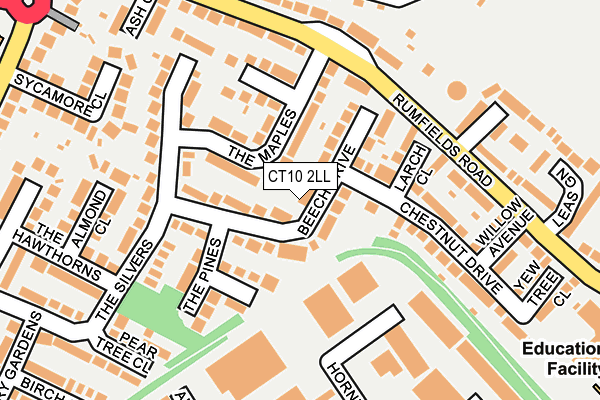 CT10 2LL map - OS OpenMap – Local (Ordnance Survey)