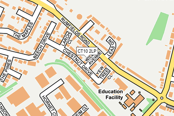 CT10 2LP map - OS OpenMap – Local (Ordnance Survey)