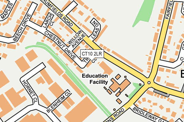 CT10 2LR map - OS OpenMap – Local (Ordnance Survey)