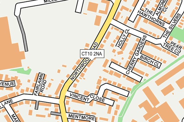 CT10 2NA map - OS OpenMap – Local (Ordnance Survey)