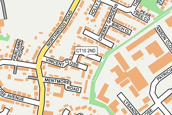 CT10 2ND map - OS OpenMap – Local (Ordnance Survey)