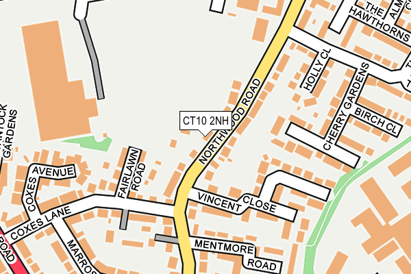 CT10 2NH map - OS OpenMap – Local (Ordnance Survey)