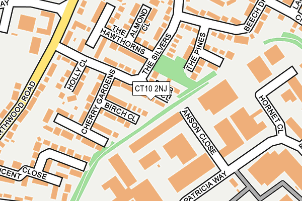 CT10 2NJ map - OS OpenMap – Local (Ordnance Survey)