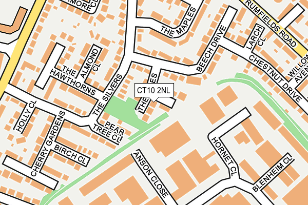 CT10 2NL map - OS OpenMap – Local (Ordnance Survey)