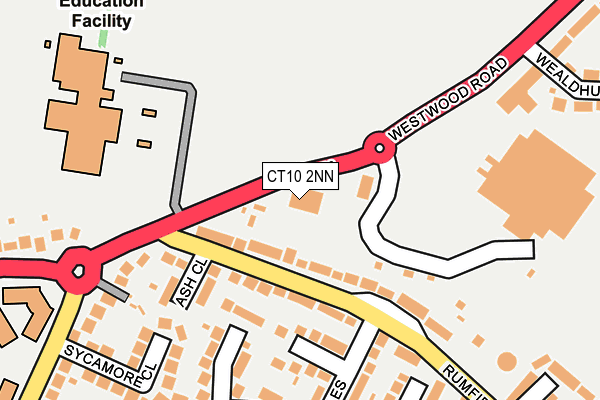 CT10 2NN map - OS OpenMap – Local (Ordnance Survey)