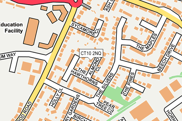 CT10 2NQ map - OS OpenMap – Local (Ordnance Survey)