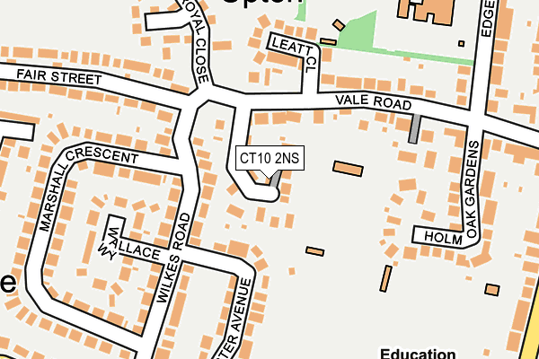 CT10 2NS map - OS OpenMap – Local (Ordnance Survey)