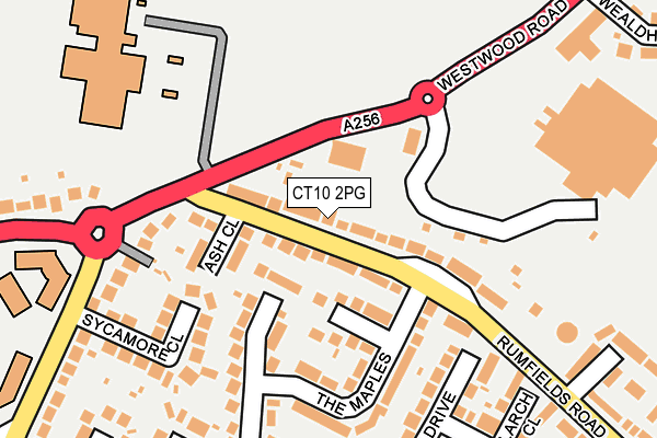 CT10 2PG map - OS OpenMap – Local (Ordnance Survey)