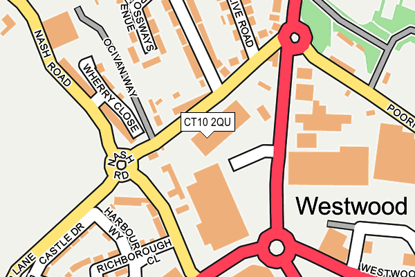 CT10 2QU map - OS OpenMap – Local (Ordnance Survey)