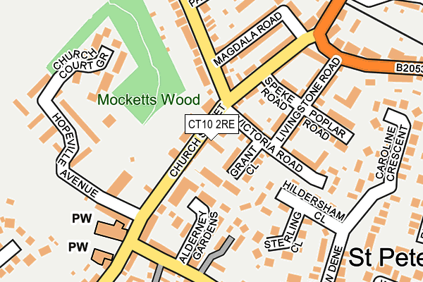 CT10 2RE map - OS OpenMap – Local (Ordnance Survey)