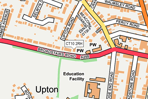 CT10 2RH map - OS OpenMap – Local (Ordnance Survey)