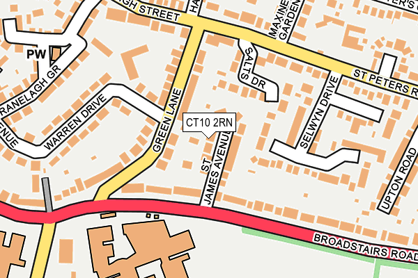 CT10 2RN map - OS OpenMap – Local (Ordnance Survey)