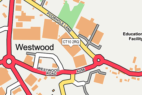 CT10 2RQ map - OS OpenMap – Local (Ordnance Survey)