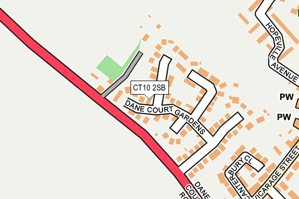 CT10 2SB map - OS OpenMap – Local (Ordnance Survey)
