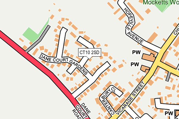 CT10 2SD map - OS OpenMap – Local (Ordnance Survey)