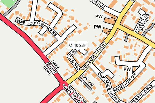 CT10 2SF map - OS OpenMap – Local (Ordnance Survey)