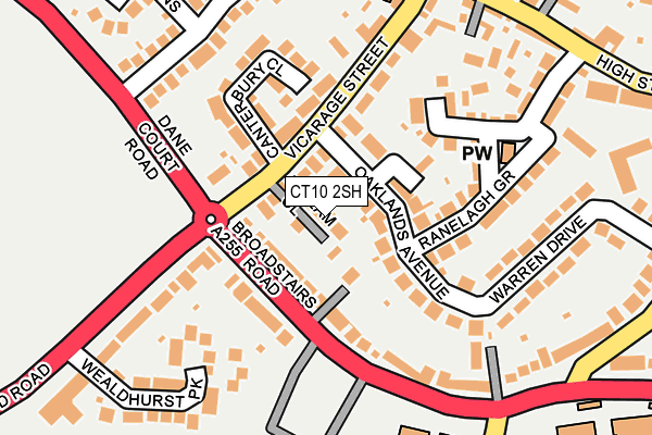 CT10 2SH map - OS OpenMap – Local (Ordnance Survey)