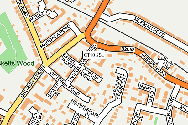 CT10 2SL map - OS OpenMap – Local (Ordnance Survey)