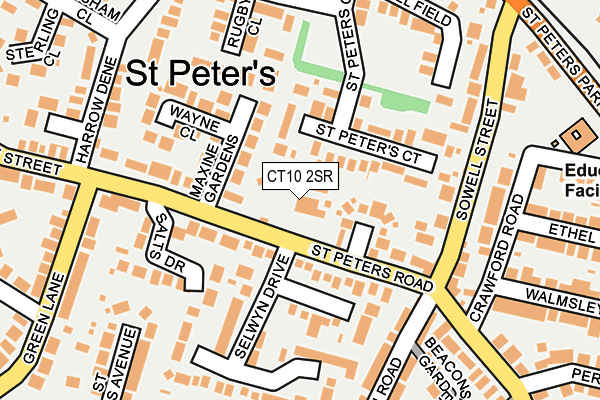 CT10 2SR map - OS OpenMap – Local (Ordnance Survey)