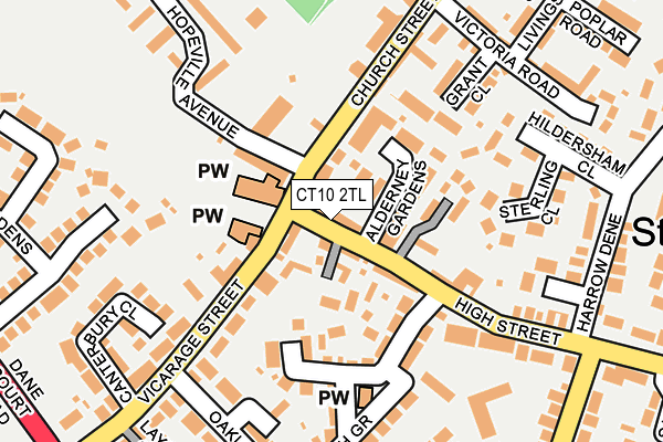 CT10 2TL map - OS OpenMap – Local (Ordnance Survey)