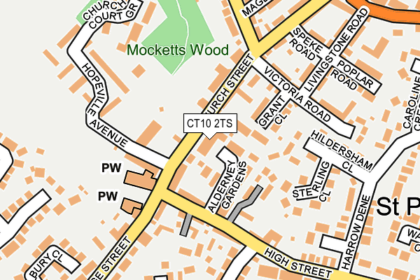 CT10 2TS map - OS OpenMap – Local (Ordnance Survey)