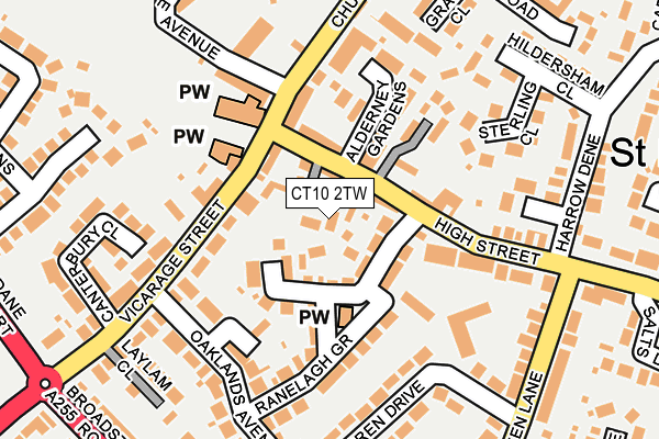 CT10 2TW map - OS OpenMap – Local (Ordnance Survey)