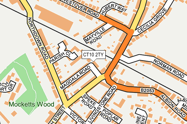 CT10 2TY map - OS OpenMap – Local (Ordnance Survey)