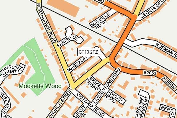 CT10 2TZ map - OS OpenMap – Local (Ordnance Survey)