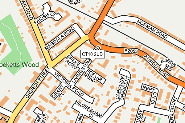 CT10 2UD map - OS OpenMap – Local (Ordnance Survey)