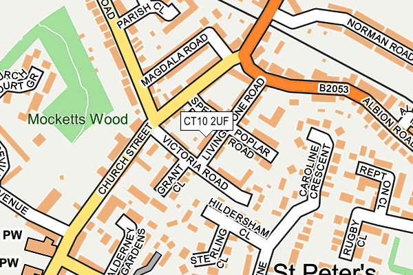 CT10 2UF map - OS OpenMap – Local (Ordnance Survey)