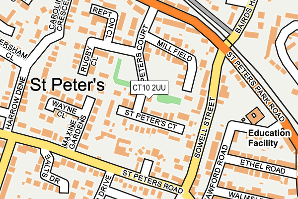 CT10 2UU map - OS OpenMap – Local (Ordnance Survey)