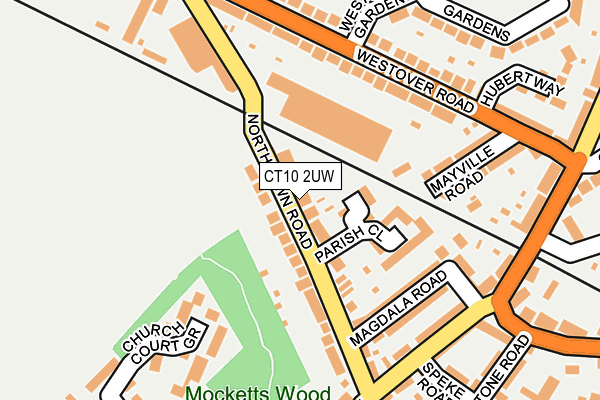 CT10 2UW map - OS OpenMap – Local (Ordnance Survey)