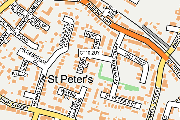 CT10 2UY map - OS OpenMap – Local (Ordnance Survey)