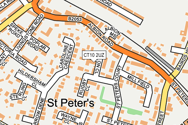 CT10 2UZ map - OS OpenMap – Local (Ordnance Survey)