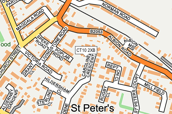 CT10 2XB map - OS OpenMap – Local (Ordnance Survey)